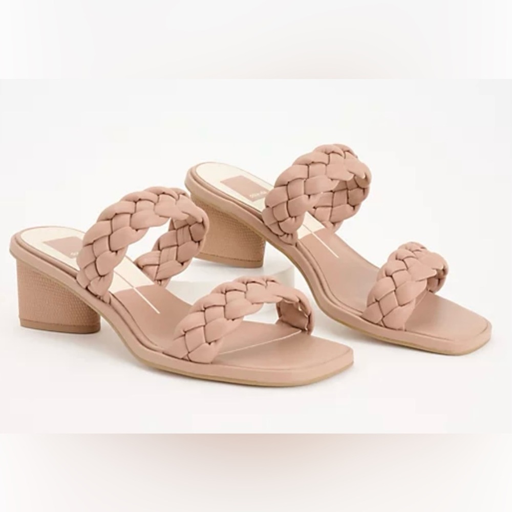 Dolce Vita Braided Mid Heeled Sandals Size 8